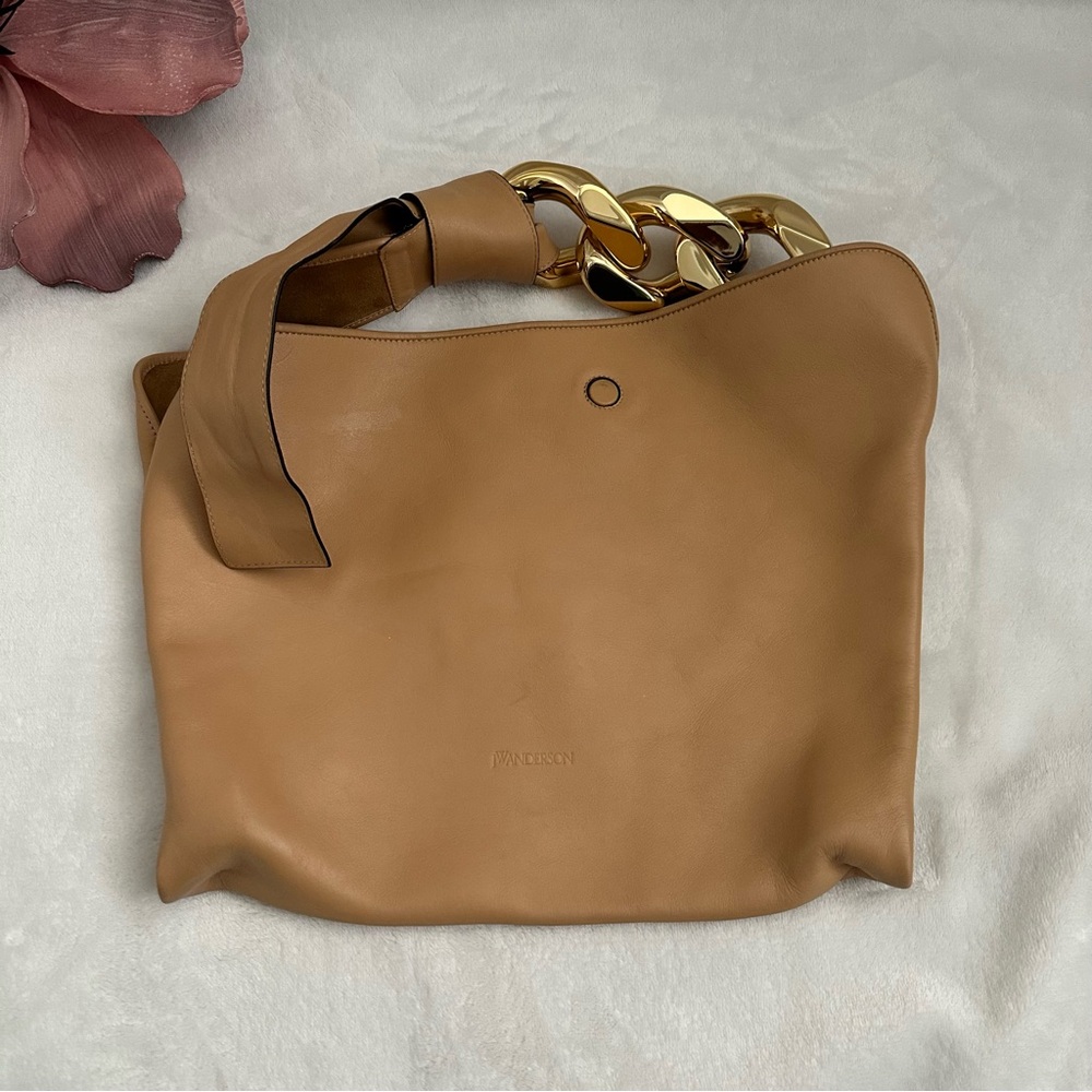 JW Anderson Small Chain Leather Hobo Bag - Picture 8 of 12